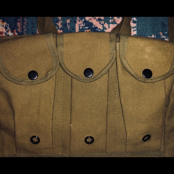 Vintage Military Ammo Bag/Purse - Picture 2 of 6
